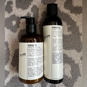 New Le Labo Rose 31 Lotion and Shower Gel